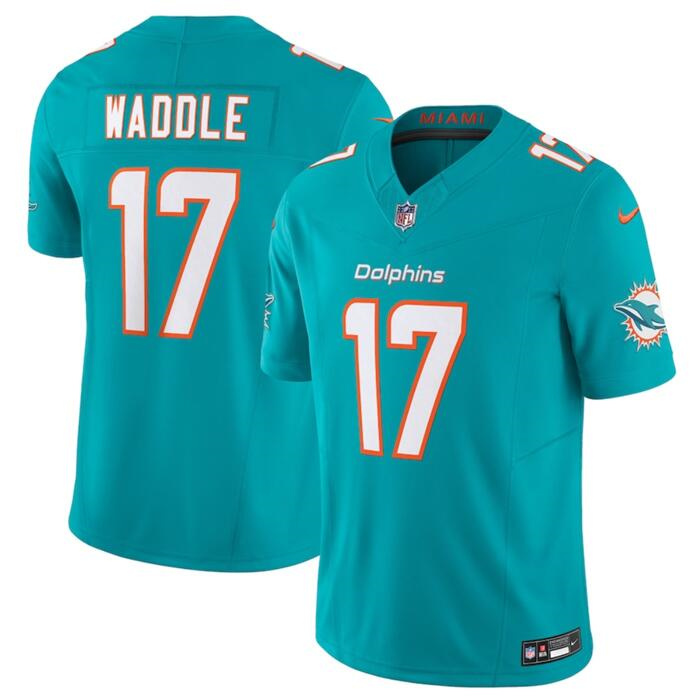 Men's Miami Dolphins ACTIVE PLAYER Custom Aqua 2023 F.U.S.E Vapor Limited Stitched Jersey